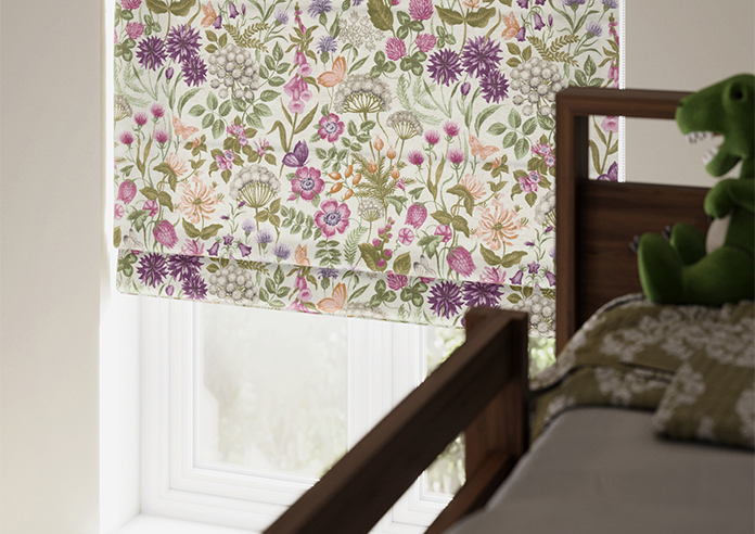 Field Flowers, Copper - Roman Blind - Image 5